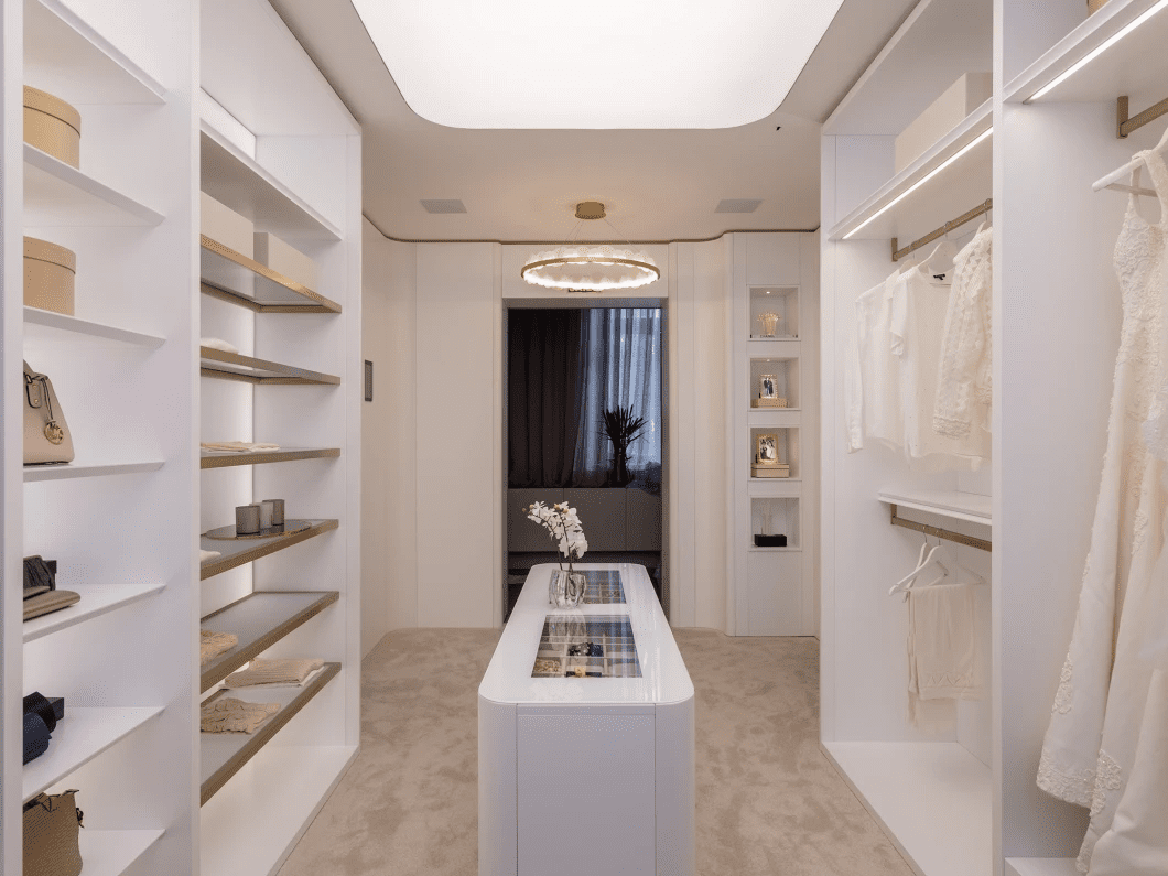 Iluminação de closet